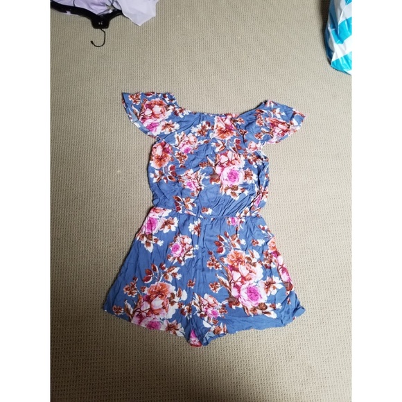 Pink Owl Floral Flounce Romper - Picture 2 of 2